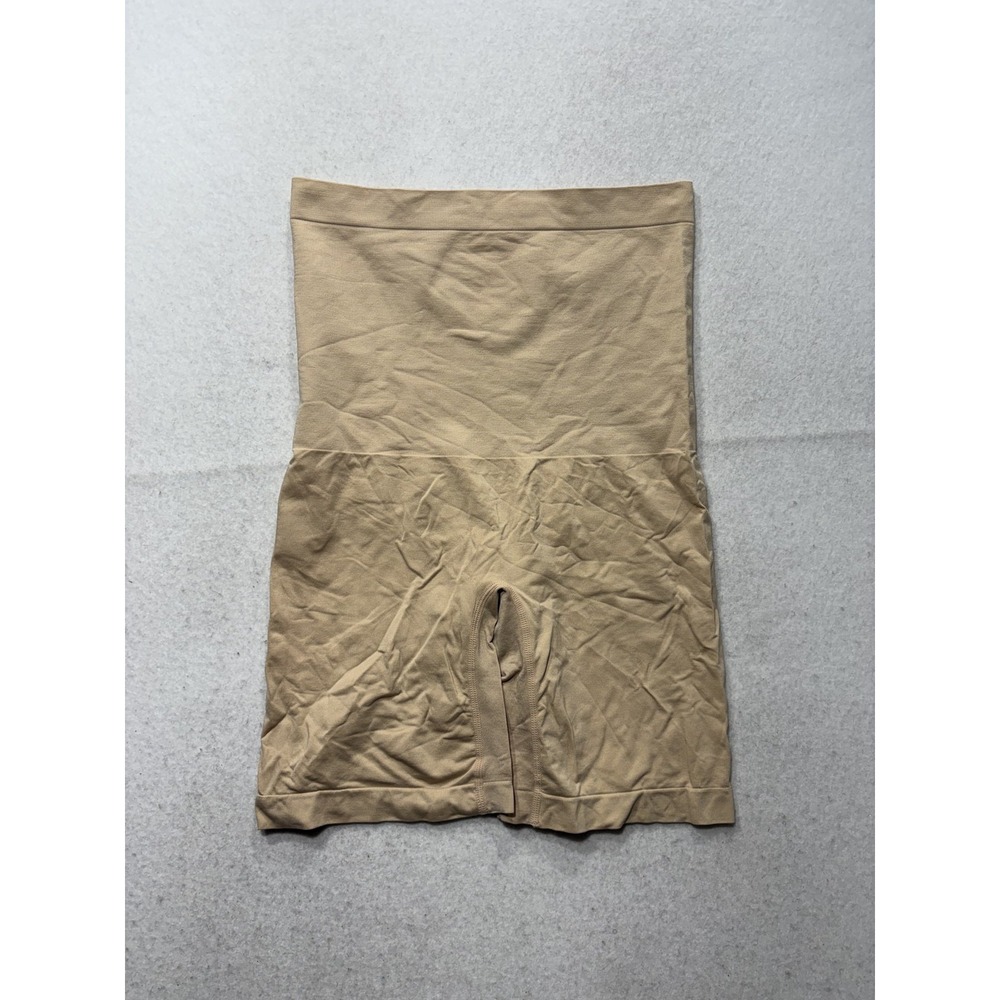 Under Control Shaping Shorts Womens L Beige High Waist Seamless Slim Shapewear